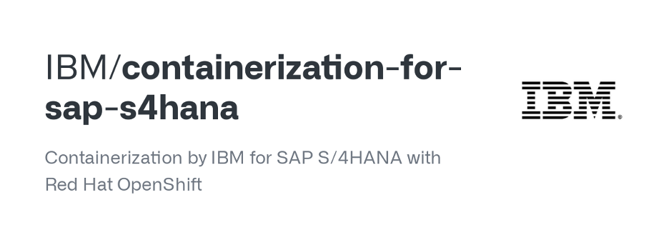 AP S/4HANA on Red Hat OpenShift Container Platform